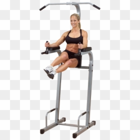 Powerline Vertical Knee Raise Chin Dip - Knees To Chest Machine, HD Png Download - chin chin png