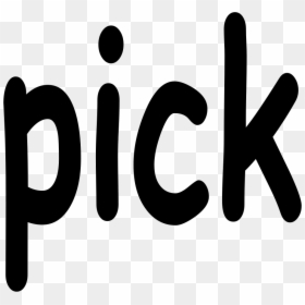 Pick - Calligraphy, HD Png Download - pick png