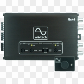 Link4 Top W Remote To Scale, 1 2 - Wavtech Bassfreq, HD Png Download - amplifier png