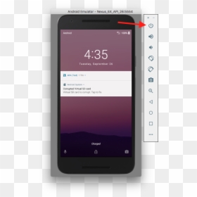 Android Emulator - Lock Screen Button Android Emulator, HD Png Download - nexus 5 png
