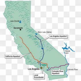 La Water Supply - California Rivers And Mountains, HD Png Download - los angeles city png