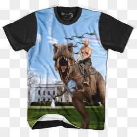 Pro Trump Shirts Funny - Donald Trump T Rex Shirt, HD Png Download - trump toupee png