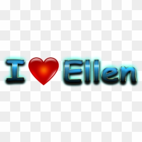 Ellen Love Name Heart Design Png - Heart, Transparent Png - ellen png