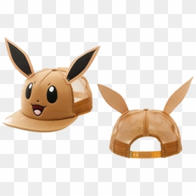 Pokemon Eevee Big Face Trucker Hat - Pokemon Eevee Hat, HD Png Download - pokemon eevee png