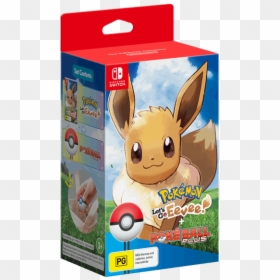 Pokemon Let's Go Eevee Pokeball Plus Pack, HD Png Download - pokemon eevee png