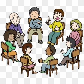 Transparent Group Discussion Clipart - Group Discussion Cartoon, HD Png Download - social people icon png