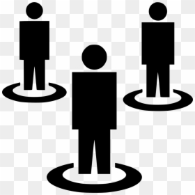 People Group Users Friends Man User Pixel Perfect - Personas Dentro De Un Circulo, HD Png Download - pixel icon png