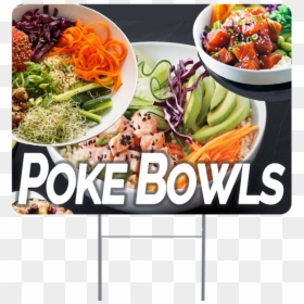 Poke Bowl Inch Sign With Display Options - Side Dish, HD Png Download - poke bowl png