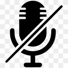 No Microphone Sound Recorder Audio - Recording Clipart Black And White, HD Png Download - no sound png