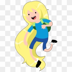 Adventure Time Characters Finn Long Hair Clipart , - Adventure Time Finn With His Hair Out, HD Png Download - adventure time characters png