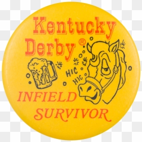 Kentucky Derby Infield Survivor Event Button Museum - Circle, HD Png Download - kentucky derby png