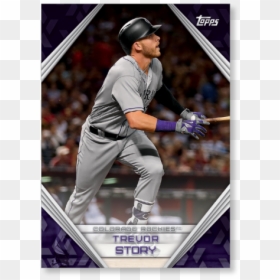 Trevor Story 2019 Topps Baseball Update Series Topps - College Softball, HD Png Download - colorado rockies png