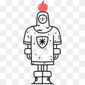Soldier Holding Apple On Its Head, Helping With Bow - Cartoon, HD Png Download - quest png