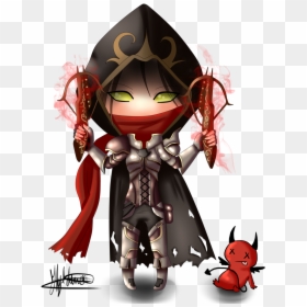 Chibi Demon Hunter By Hyldenia - Diablo 3 Demon Hunter Chibi, HD Png Download - demon hunter png