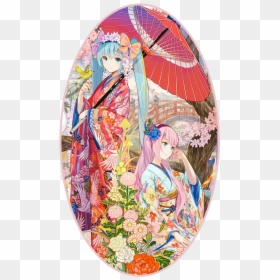 Anime Kimono, HD Png Download - rin kagamine png