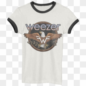 Weezer Eagle Black Ringer T Shirt, HD Png Download - weezer png