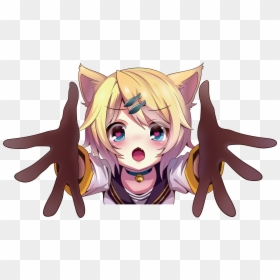 Rin Kagamine Cat Girl, HD Png Download - rin kagamine png