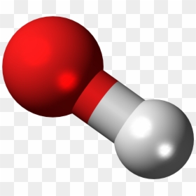Hydroxide Anion Or Hydroxyl Radical Ball - Methyl Cyanoacrylate Molecule, HD Png Download - radical png