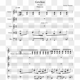 Getchoo Slide, Image - Ta Ku Love Again Sheet Music, HD Png Download - weezer png