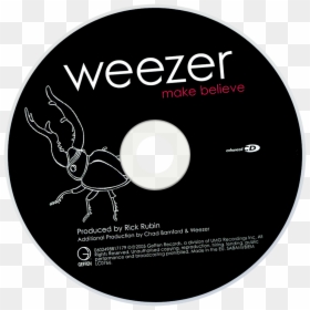 Cdart Artwork - Weezer Make Believe Album Cover, HD Png Download - weezer png