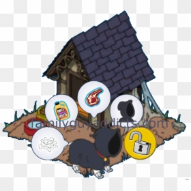 Death"s Dog In Death"s Dog"s House - Family Guy Death's Dog, HD Png Download - dead guy png