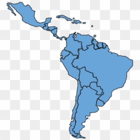 Mapa Image Transparent Background - Latin America Map Silhouette, HD Png Download - latinoamerica png