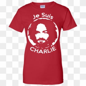 Je Suis Charlie Charles Manson T Shirt & Hoodie - Charles Manson, HD Png Download - charles manson png