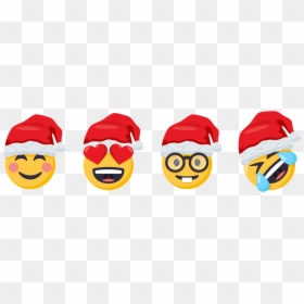 Santa Clipart Emoji - Emoji Heart Eyes Santa, HD Png Download - emojis png pack