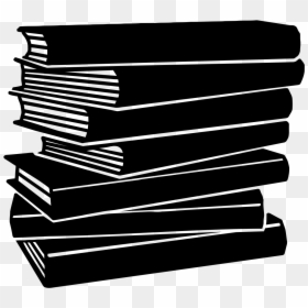 Books Black And White Transparent, HD Png Download - books png