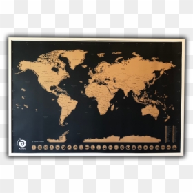 Every Continent Except Antarctica, HD Png Download - world map png
