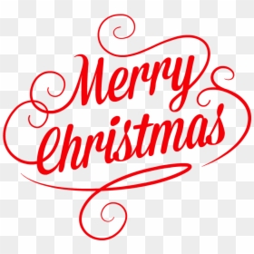 Red Merry Christmas Png, Transparent Png - merry christmas png