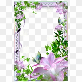 Beautiful Flower Photo Frames, HD Png Download - thoranam images png