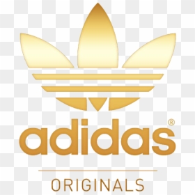 White Gold Adidas Logo, HD Png Download - adidas logo png