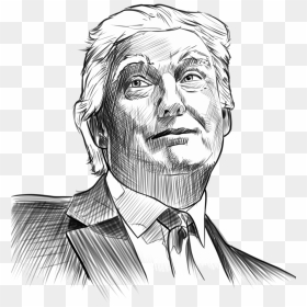 Donald Trump Sketch, HD Png Download - donald trump png