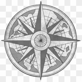 Vintage Compass Rose Png, Transparent Png - compass png
