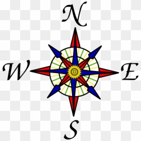 Key And Compass Rose, HD Png Download - compass png