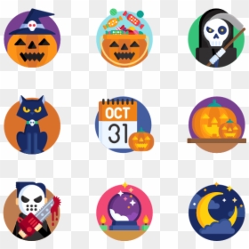 Halloween Icons, HD Png Download - halloween png