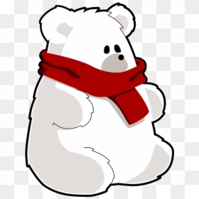 Bear With Red Scarf, HD Png Download - bear png