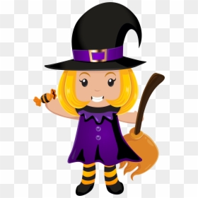 Little Witch Clip Art, HD Png Download - halloween png