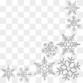 Transparent Background Snowflake Frame, HD Png Download - snowflakes png