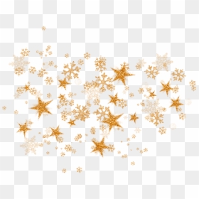 Golden Sparkles Background, HD Png Download - snowflakes png