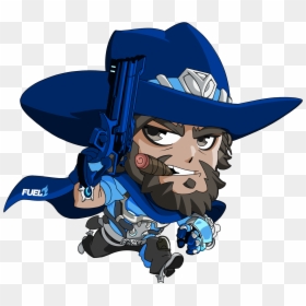 Mccree Cute Spray Png, Transparent Png - christmas hat png