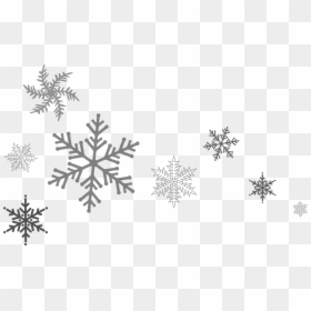 Snowflakes Footer, HD Png Download - snowflakes png