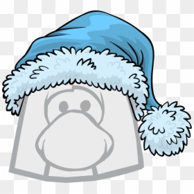 Club Penguin Blonde Hair, HD Png Download - christmas hat png
