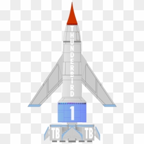 Thunderbird 1 Clipart, HD Png Download - spaceship png
