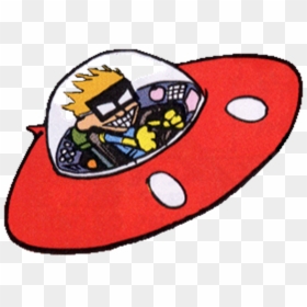 Spaceship Calvin And Hobbes Spaceman Spiff, HD Png Download - spaceship png
