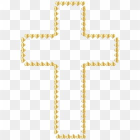 Gold Cross With No Background, HD Png Download - gold png