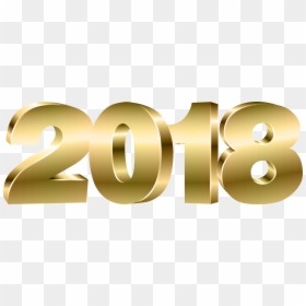 2018 Transparent Background Free, HD Png Download - gold png