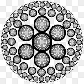 Escher Mandalas, HD Png Download - black circle fade png