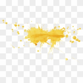 Transparent Background Yellow Paint Splatter, HD Png Download - paint png